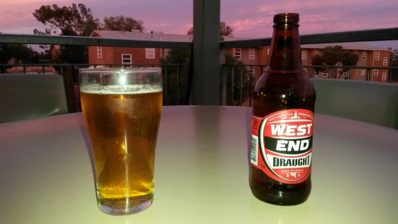 When I first arrived in Australia, I could read the words just fine, like the West End beer bottle label!  But, I had a bit of a challenge with the Aussie accent.  I'm over it now!  (Picture taken at the Eldo Hotel Woomera in Feb 2015)